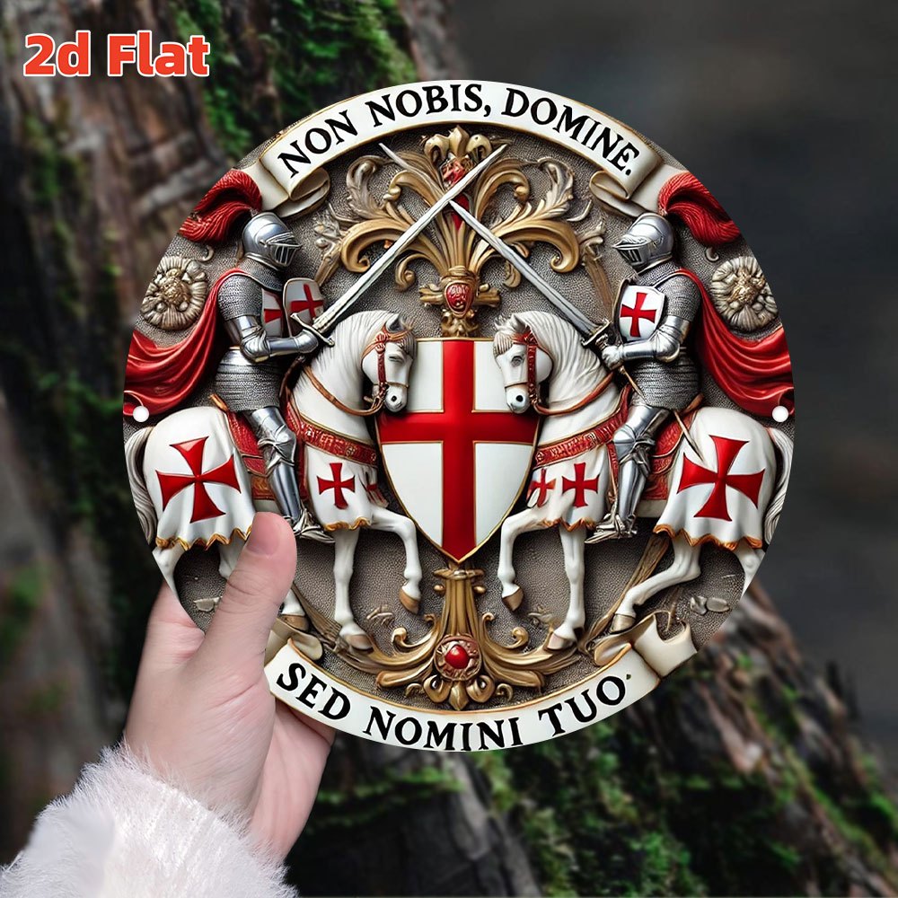 2D Flat Medieval Templar Knigh - Home Decor Medieval 评论和价格