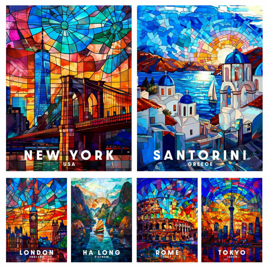 London Rome Santorini New York - Home Decor New York 评论和价格