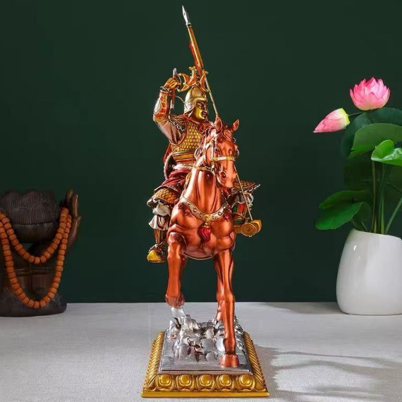 Buddha Statue of King Gesar Bu - Home Decor Resin 评论和价格
