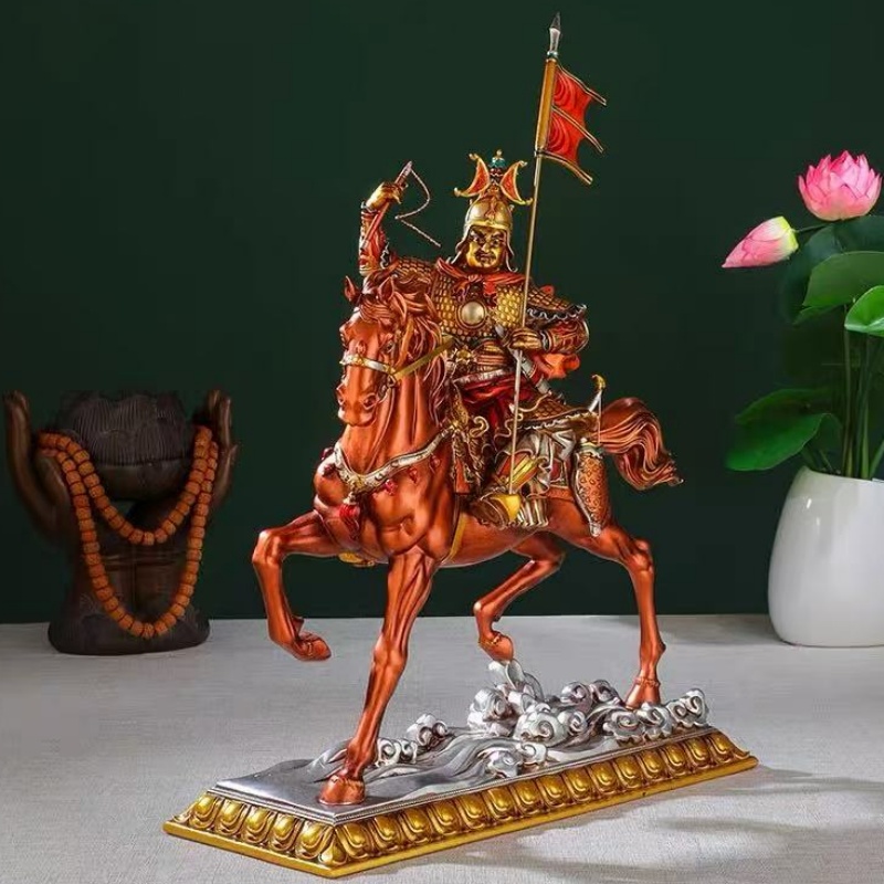 Buddha Statue of King Gesar Bu - Home Decor Resin 评论和价格