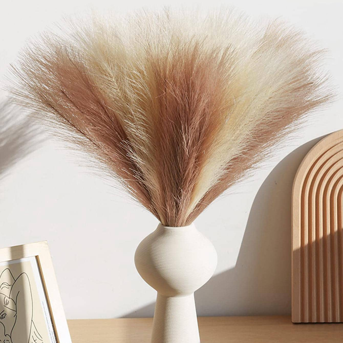 10/20Pc Pampas Grass Reed Arti - Pampas Grass Decor 评论和价格