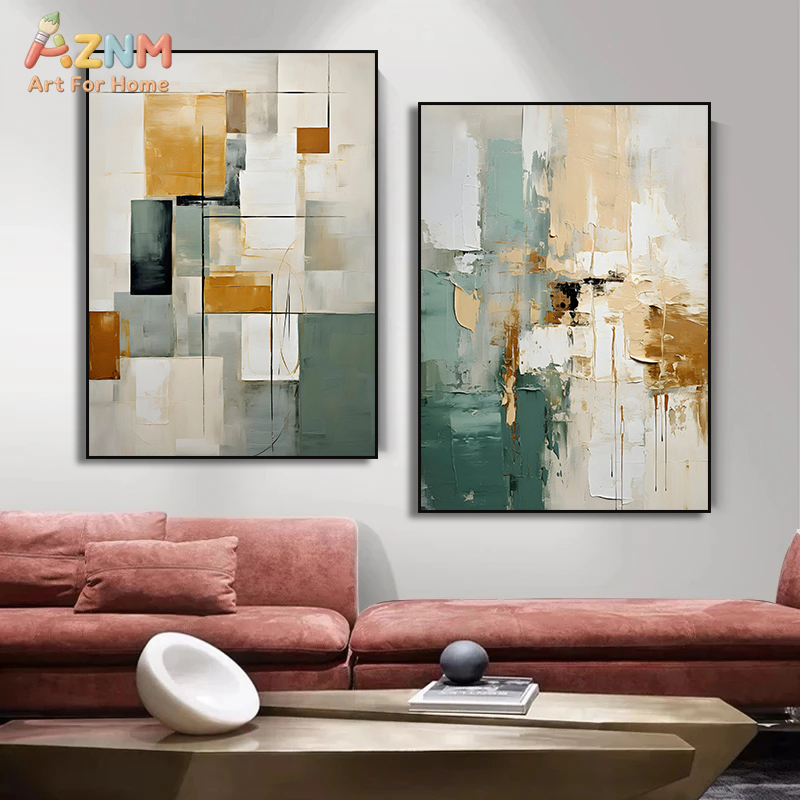 AZNM Modern Abstract Geometric - Home Decor Green 评论和价格