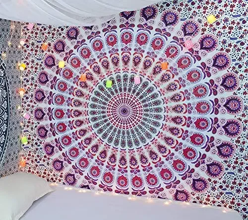 Hippie Mandala Tapestrys India - Home Decor Quirky 评论和价格