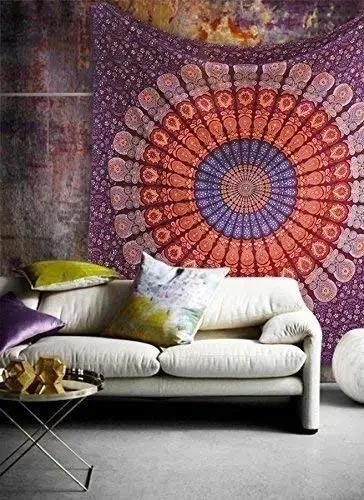Hippie Mandala Tapestrys India - Home Decor Quirky 评论和价格