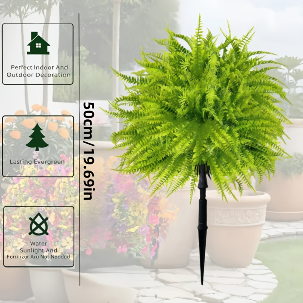 2pcs UV-Resistant Faux Pampas  - Pampas Grass Decor 评论和价格