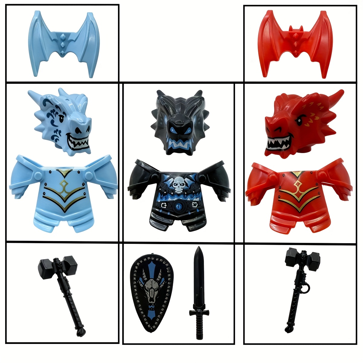 Dragon Knight Complete Set Und - Home Decor Medieval 评论和价格