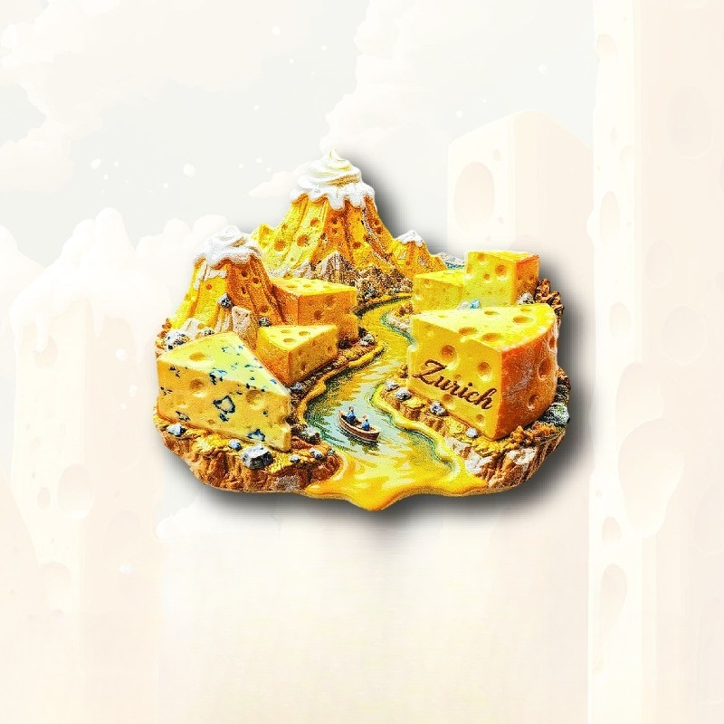 Zurich Cheese Fridge Magnet -  - Home Decor Zurich 评论和价格