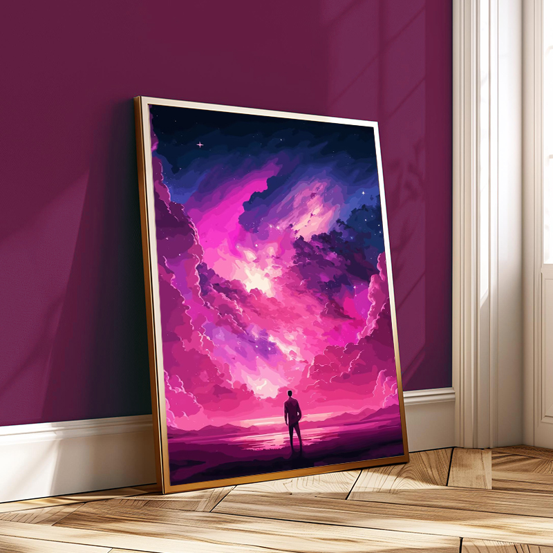 Colorful Fantasy Space Vector  - Home Decor Vector 评论和价格
