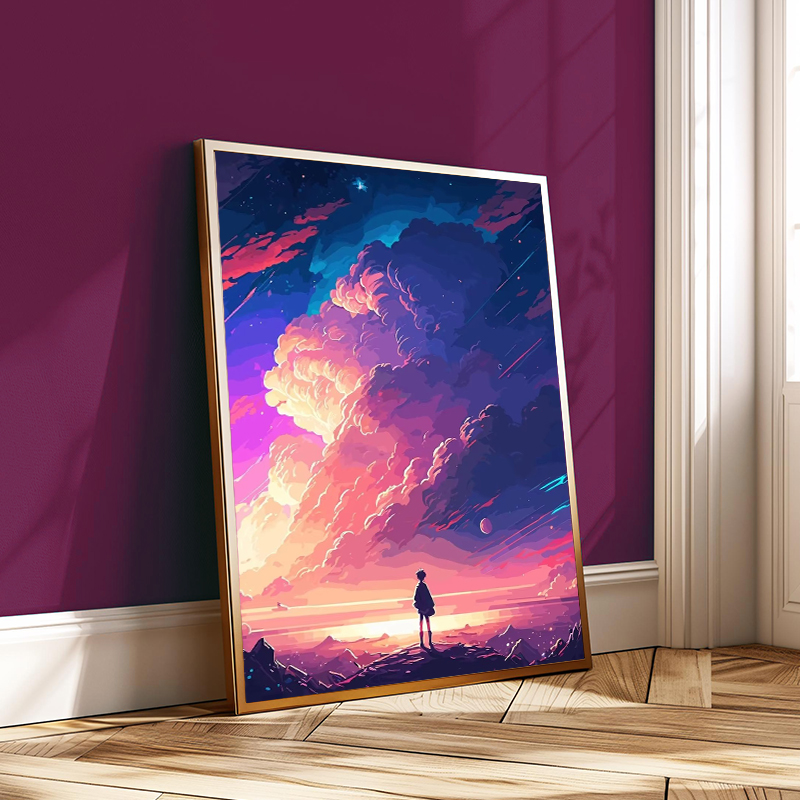 Colorful Fantasy Space Vector  - Home Decor Vector 评论和价格