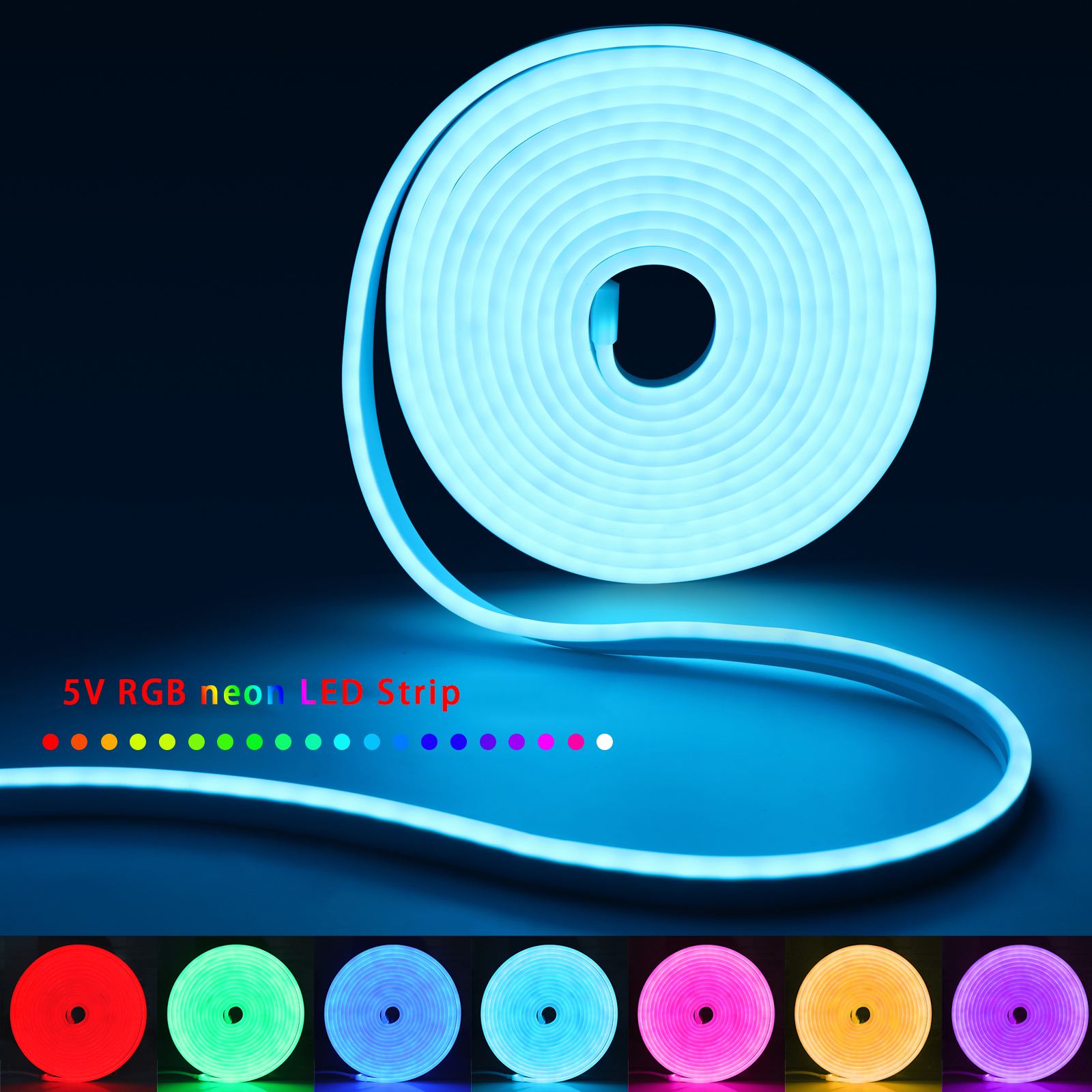 5V USB RGB Neon LED Strip Ligh - Home Decor App Free 评论和价格
