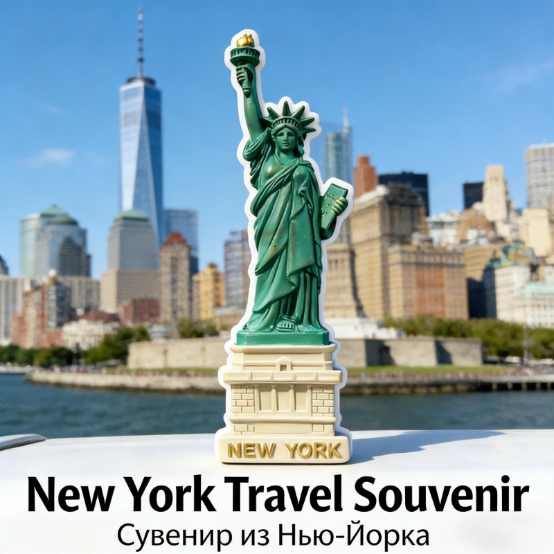 3D Statue of Liberty Magnetic  - Home Decor New York 评论和价格
