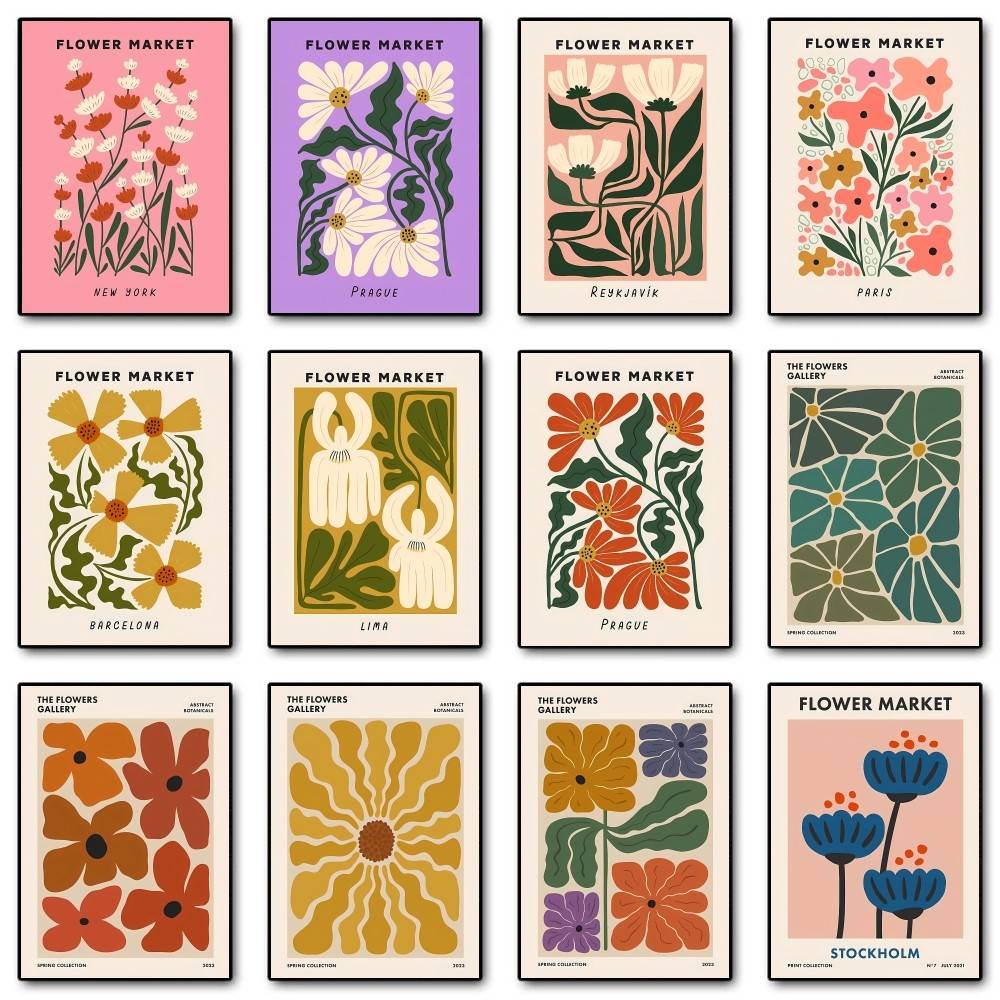 Colorful Abstract Flower Marke - Home Decor Market 评论和价格