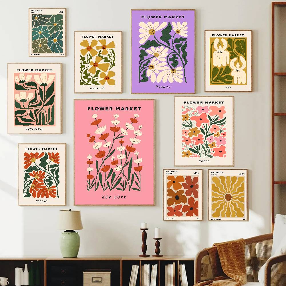 Colorful Abstract Flower Marke - Home Decor Market 评论和价格