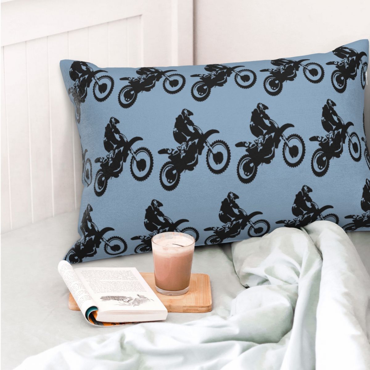Moto X Dirt Bike Monotone Vect - Home Decor Vector 评论和价格
