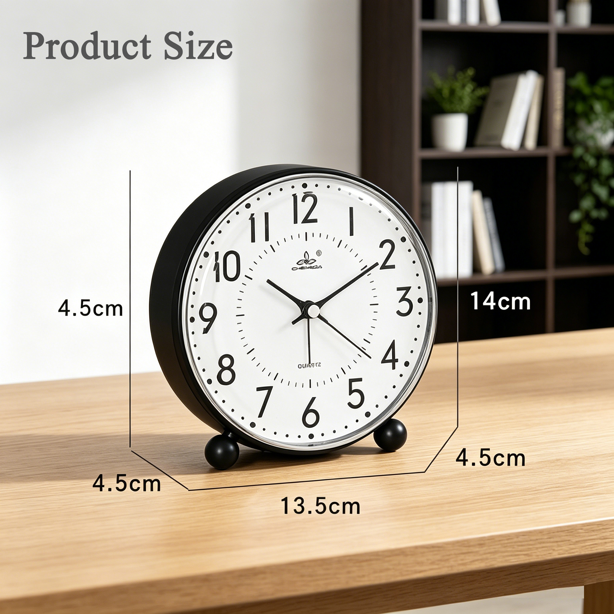 5 Inch Analog Alarm Clock Roun - Vintage Alarm Clock 评论和价格