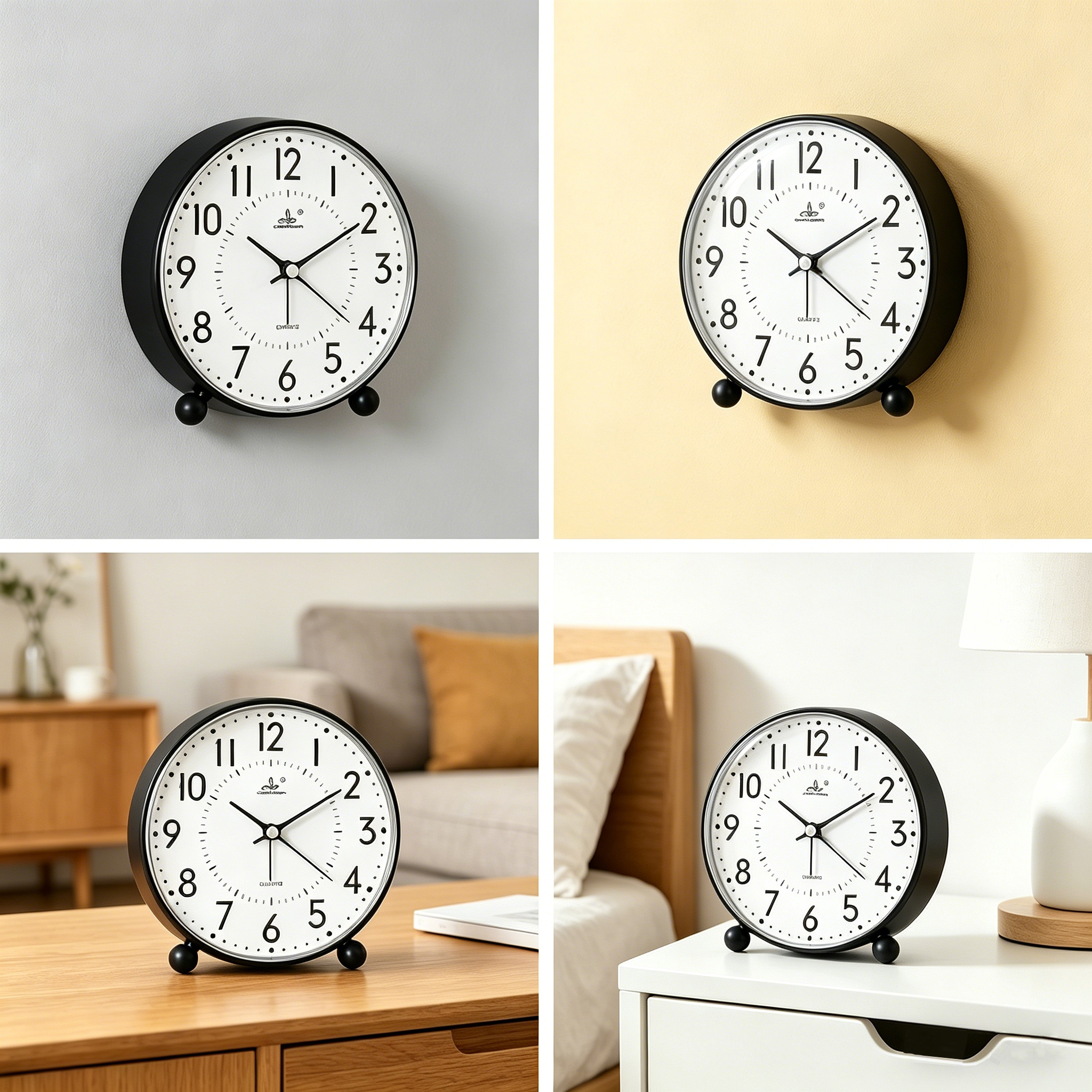 5 Inch Analog Alarm Clock Roun - Vintage Alarm Clock 评论和价格