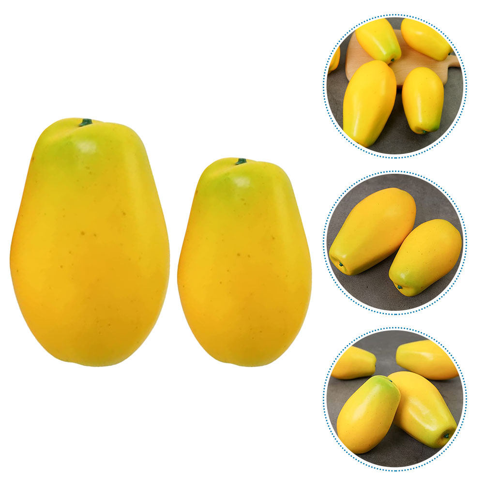 2Pcs Artificial Pawpaw Ornamen - Home Decor Market 评论和价格