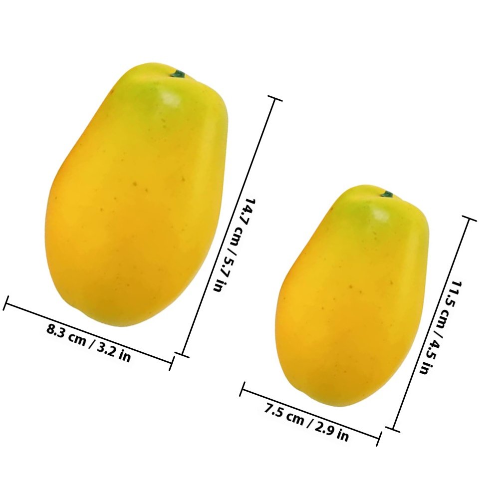 2Pcs Artificial Pawpaw Ornamen - Home Decor Market 评论和价格