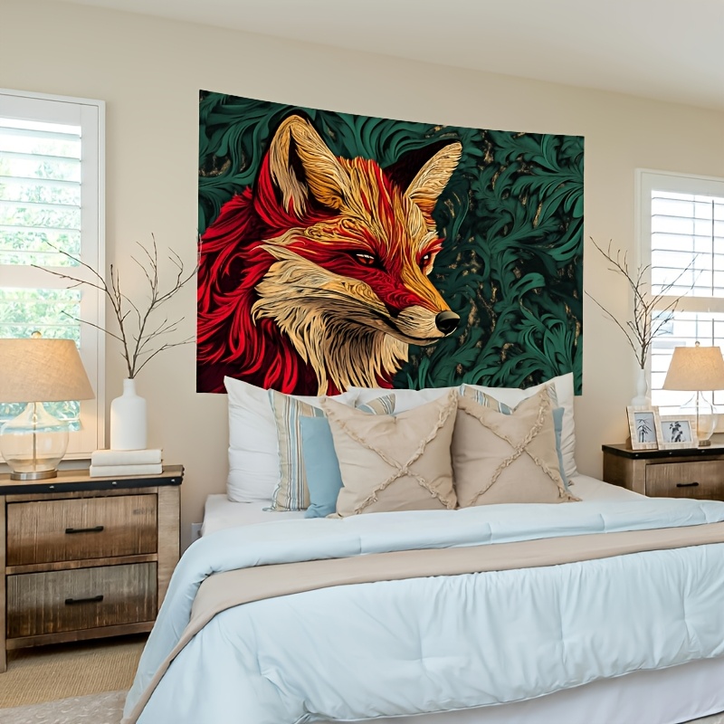 1 piece, fox banner tapestry i - Home Decor Vector 评论和价格