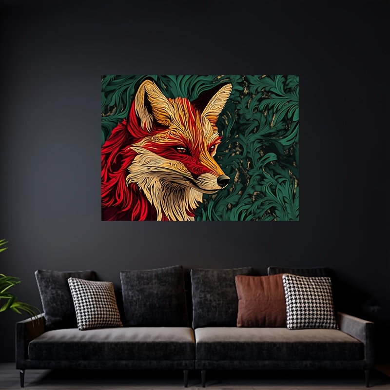 1 piece, fox banner tapestry i - Home Decor Vector 评论和价格