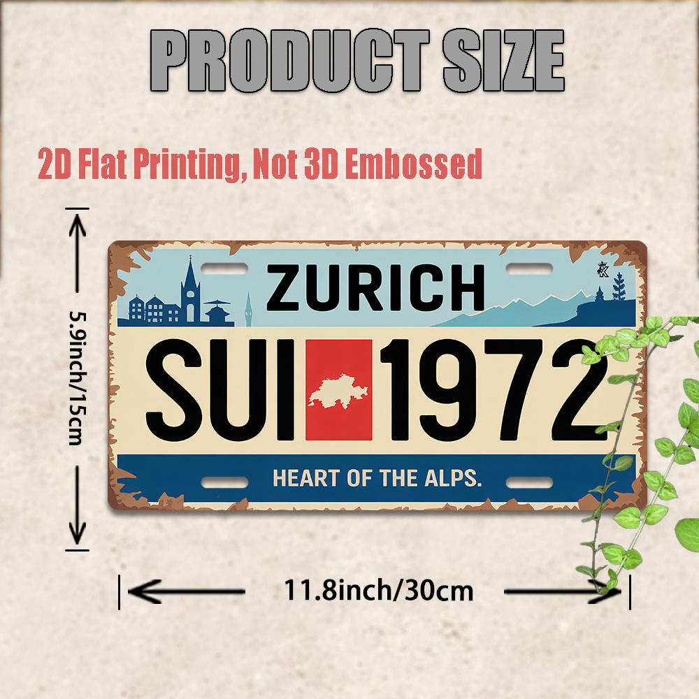 AL Sign - Vintage Durable Meta - Home Decor Zurich 评论和价格