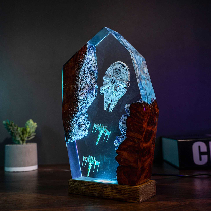 Table Resin Lamp Universe War  - Home Decor Resin 评论和价格