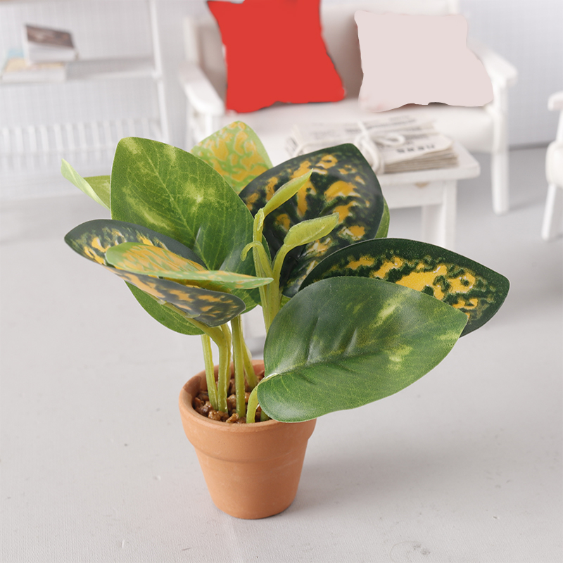 1/12 Dollhouse Miniature Plant - Home Decor Resin 评论和价格