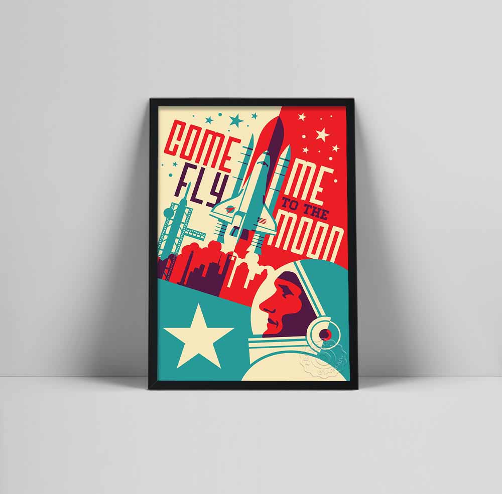 Houston Texas Space City Canva - Home Decor Vector 评论和价格