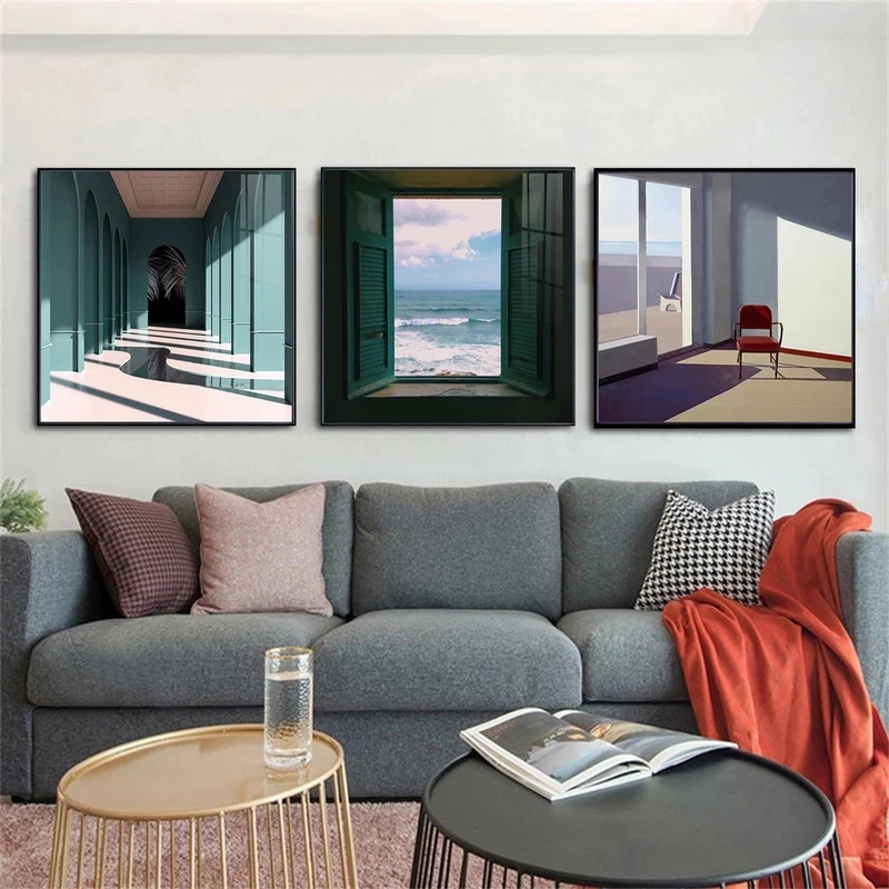 Nordic Window Outside Landscap - Home Decor Interior 评论和价格