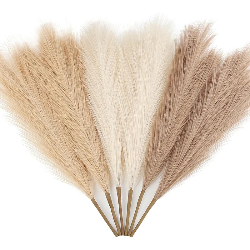 5/10Pcs 55CM Artificial Pampas - Pampas Grass Decor 评论和价格
