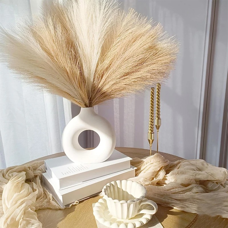 5/10Pcs 55CM Artificial Pampas - Pampas Grass Decor 评论和价格