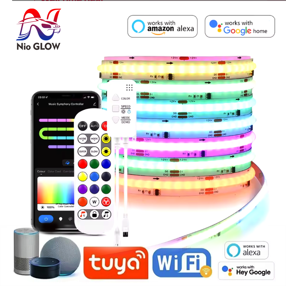 Tuya WiFi WS2811 RGBIC COB LED - Home Decor App Free 评论和价格