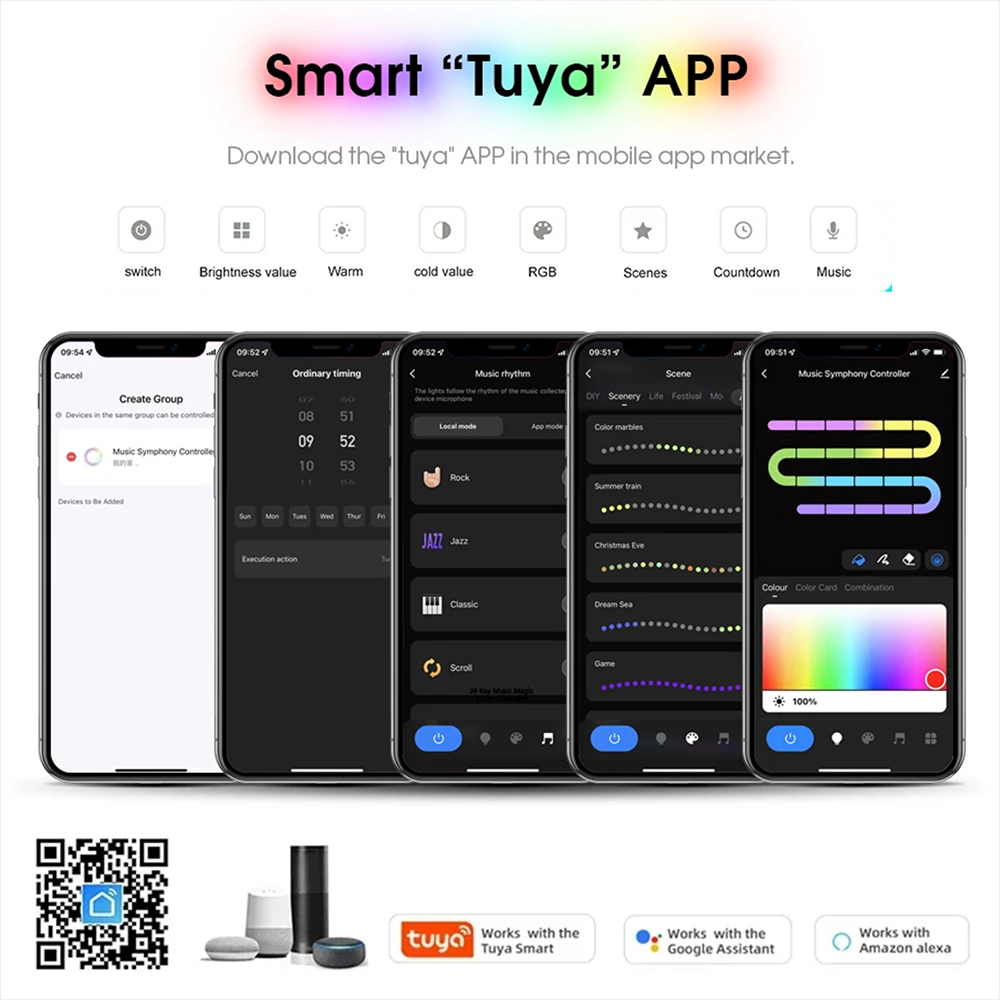 Tuya WiFi WS2811 RGBIC COB LED - Home Decor App Free 评论和价格
