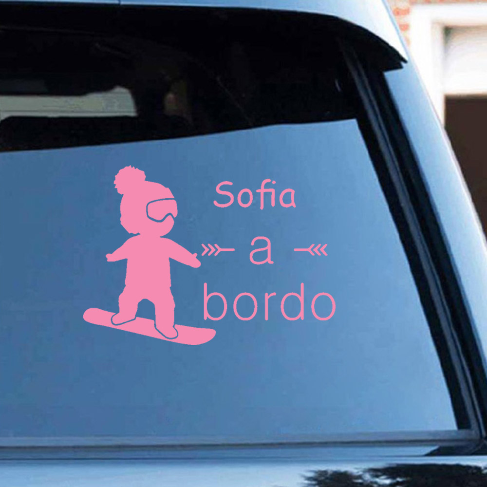 1pc Vinyl baby a bordo colorfu - Home Decor Solution 评论和价格