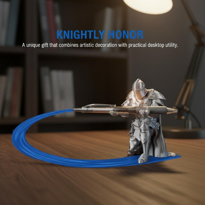 Knight Pen Holder Creative Des - Home Decor Medieval 评论和价格