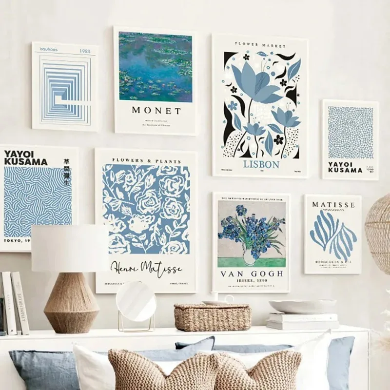 Blue Henri Matisse Yayoi Kusam - Home Decor Market 评论和价格
