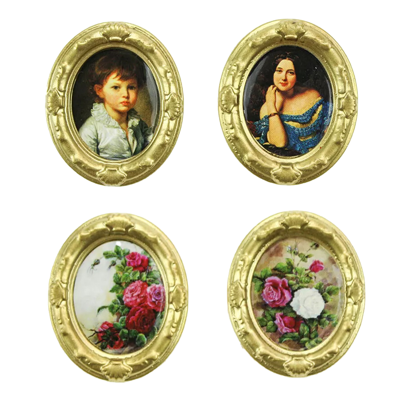2 pieces of miniature oil pain - Home Decor Resin 评论和价格