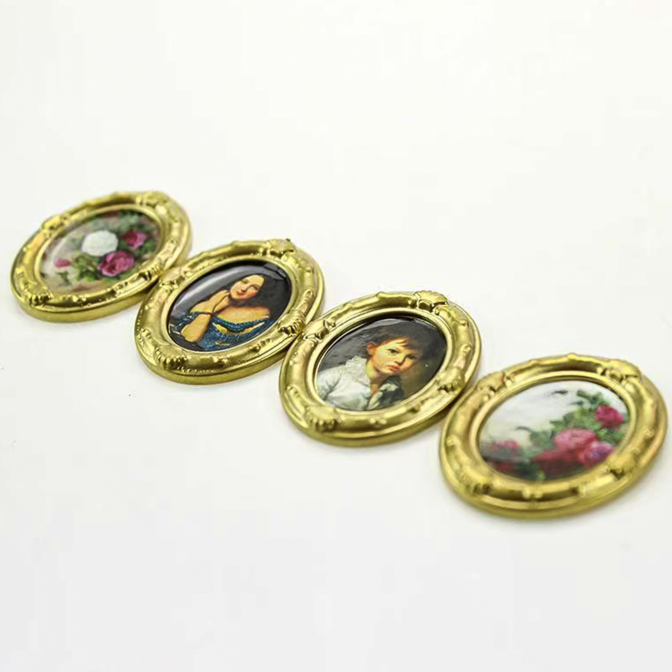 2 pieces of miniature oil pain - Home Decor Resin 评论和价格