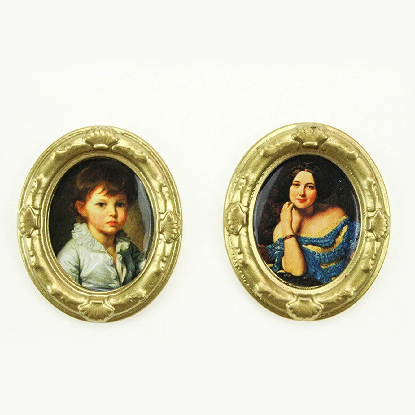 2 pieces of miniature oil pain - Home Decor Resin 评论和价格