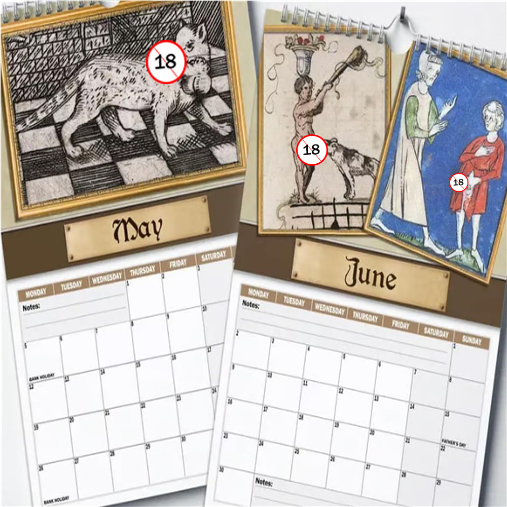 New 2026 Calendar Funny Creati - Home Decor Medieval 评论和价格