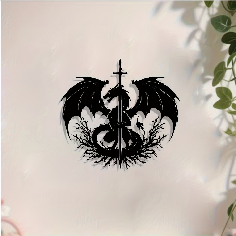 1pc Dragon Sword Metal Wall Ar - Home Decor Medieval 评论和价格