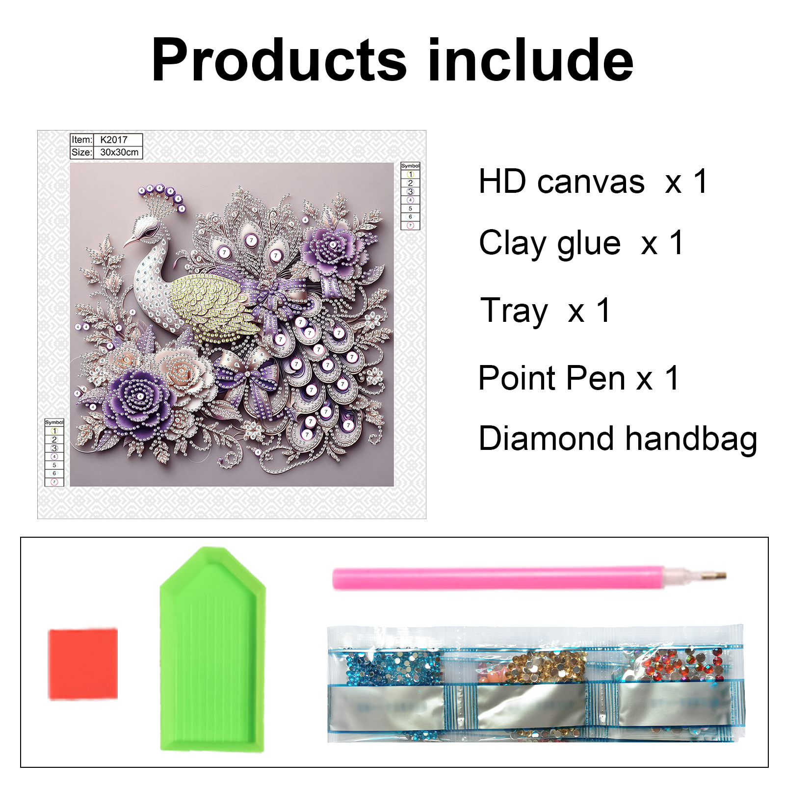 Peacock Special Shape Diamond  - Home Decor Quirky 评论和价格
