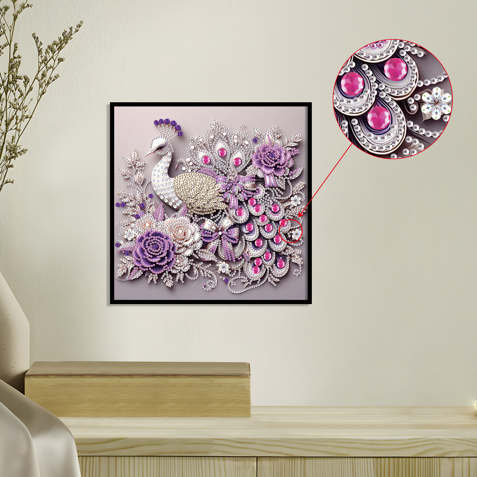 Peacock Special Shape Diamond  - Home Decor Quirky 评论和价格