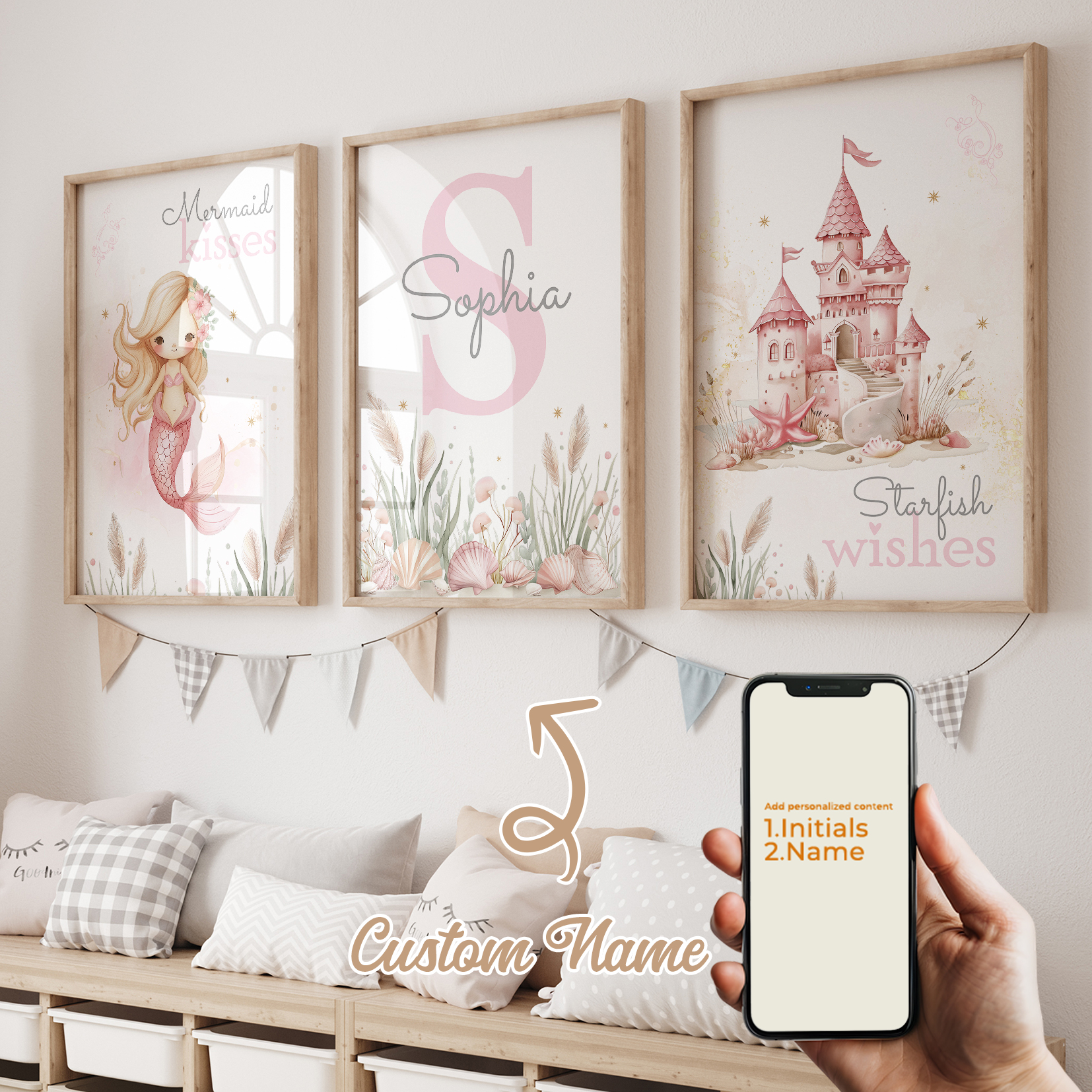 3pcs Personalized Custom Name  - Home Decor Solution 评论和价格