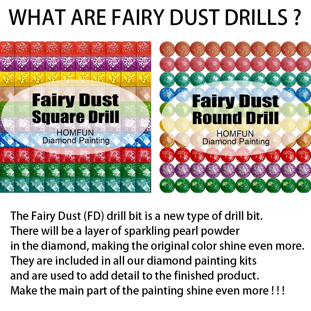 HOMFUN Fairy Dust AB Full Diam - Home Decor Market 评论和价格