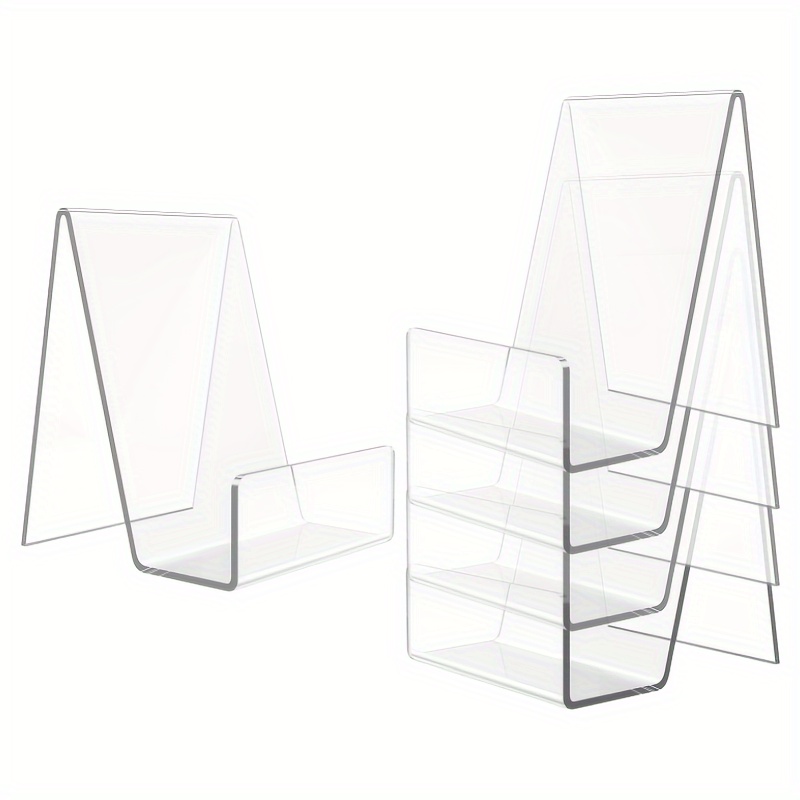 4/8pcs Transparent Acrylic Sta - Aesthetic Bookend 评论和价格