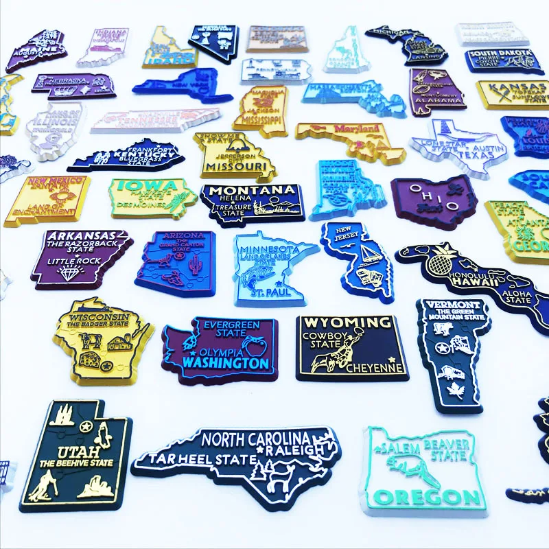 U.S. States Refrigerator Magne - Home Decor New York 评论和价格