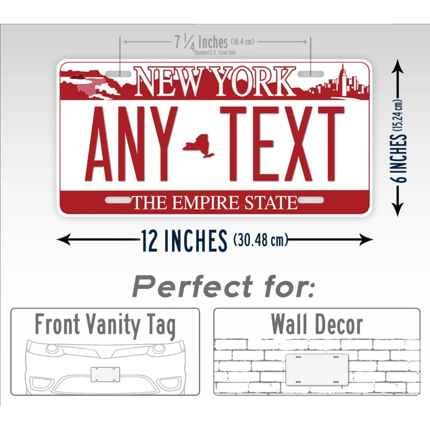 1pc Personalized Red New York  - Home Decor New York 评论和价格