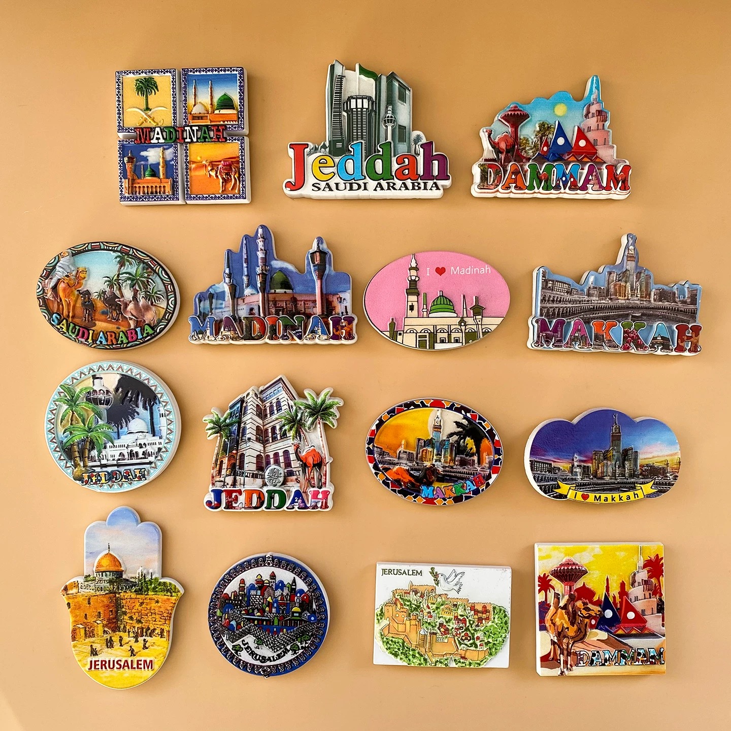 Saudi Arabia City Fridge Magne - Home Decor Jeddah 评论和价格