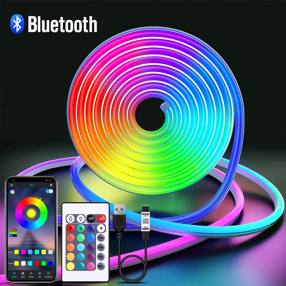 5V USB RGB Neon LED Strip Wate - Home Decor App Free 评论和价格